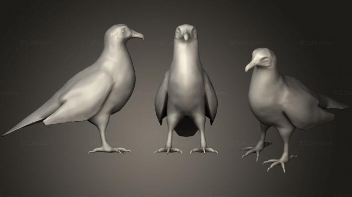 Animal figurines (Egiptean Vulture, STKJ_0911) 3D models for cnc